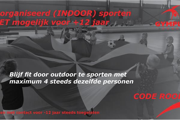 Code ROOD vanaf vrijdag 30 oktober